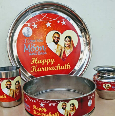 photo printed thali