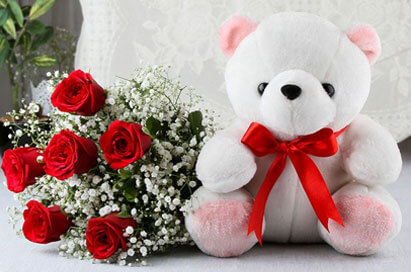 Flowers with Teddy