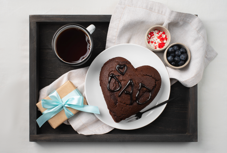 chocolate heart shape cake