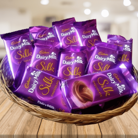 Basket of 10 Silk Chocolates