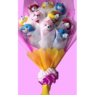 Beautiful 10 Teddy Bouquet