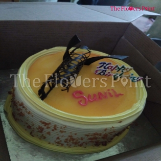 Decorative Butterscotch Cake Delivered in Panipat
