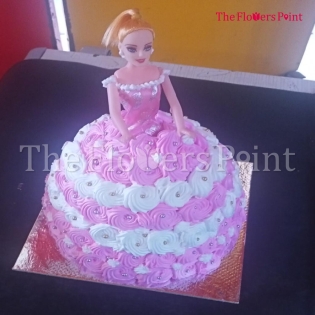 Princess Rose Doll Cake Delivered In Chennai