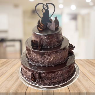 Exotic Chocolate 3 Tier Cake