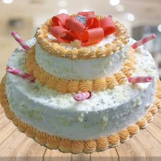 White Forest 2 Tier Cake