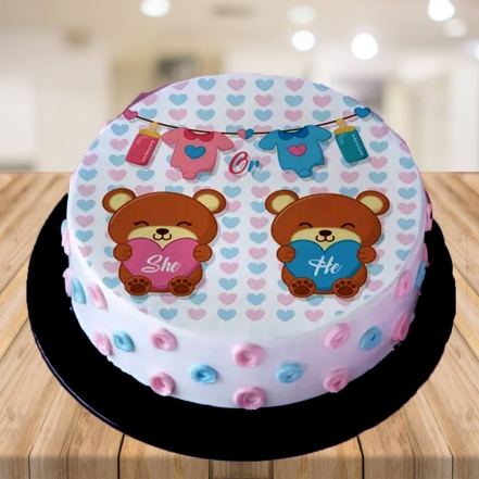 Baby Shower Photo Cake