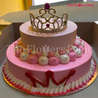 Princess 2 Tier Cake Delivered in Goa