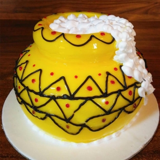 Matki Cake for Janamashtami 