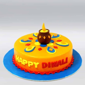Happy Diwali Chocolate Cake