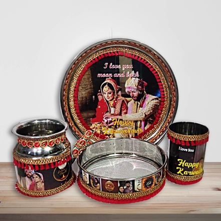 Karwa Chauth Special Pooja Thali Set