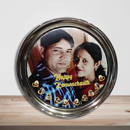 Photo Printed Pooja Thali