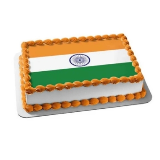 Indian Flag Photo Cake