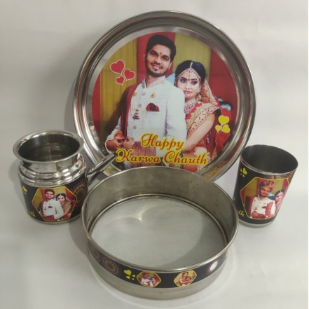 Personalised Karwa Chauth Thali Set