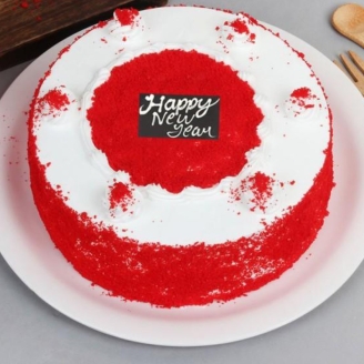 New Year 2023 Red Velvet Cake