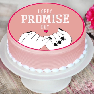 Promise Day Photo Cake