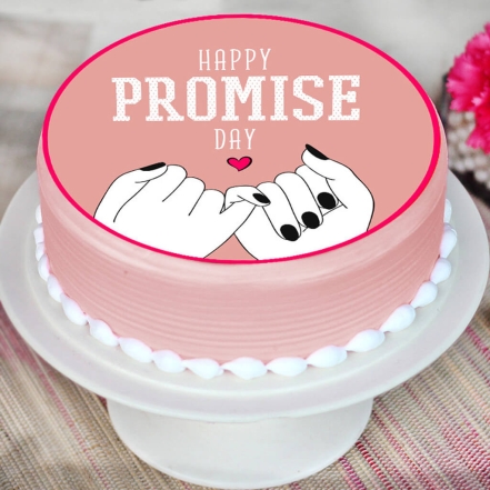 Promise Day Photo Cake
