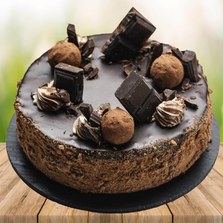 Chocolate Laddo Cake