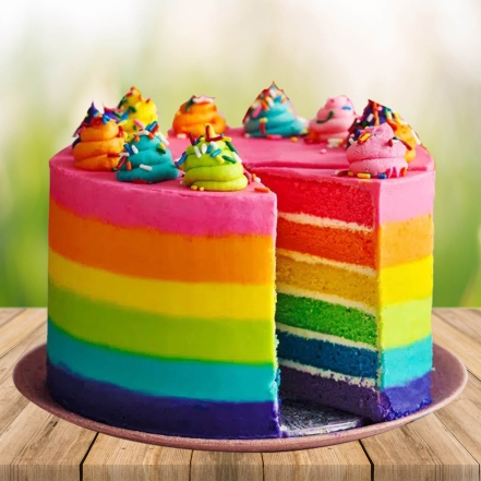 Delicious Rainbow Cake