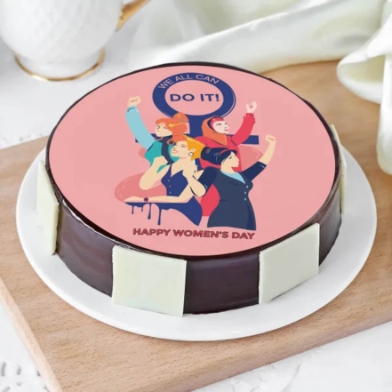 Women Day Photo Cake