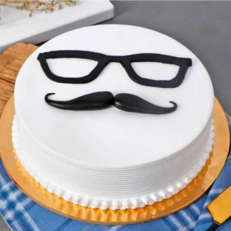 Men's Day Vanilla Cake