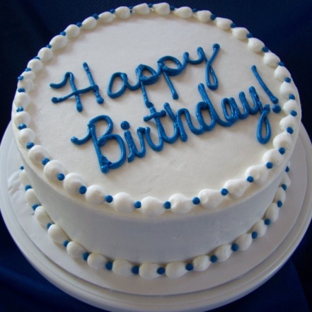 Delicious Birthday Vanilla Cake