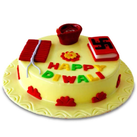 Pineapple Diwali Cake