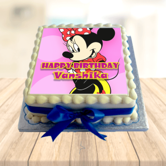 Minnie Mouse Photo Cake