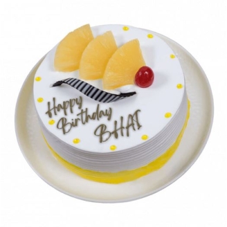 Fresh Pineapple Birthday Cake