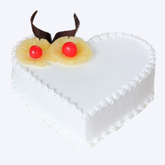 Pineapple Cake Heart Shape