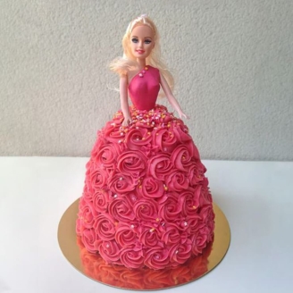 Pink Princess Doll Cake