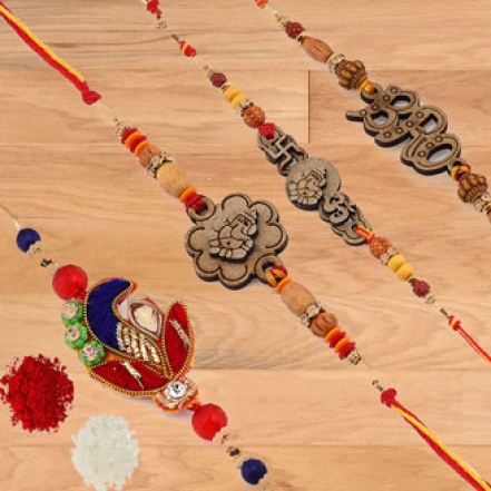 Ethnic Rakhis (Pack of 4)