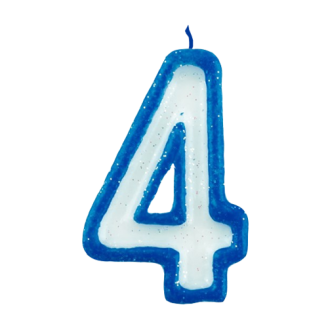 Four Number Cake Candle