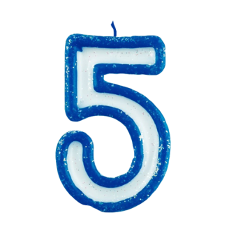 Five Number Cake Candle