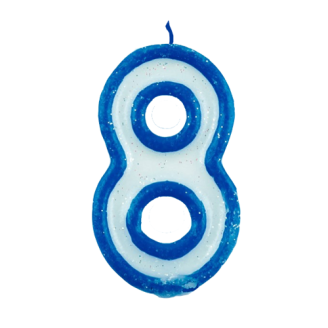 Eight NumberCake Candle