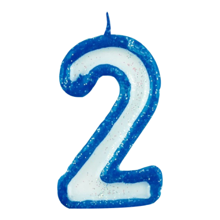 Two Number Cake Candle