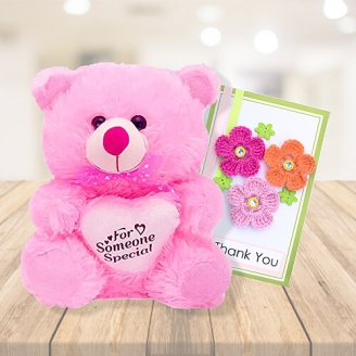 Greeting Card with Teddy Bear