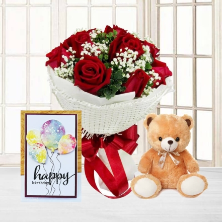 6 Inch Brown Teddy Combo