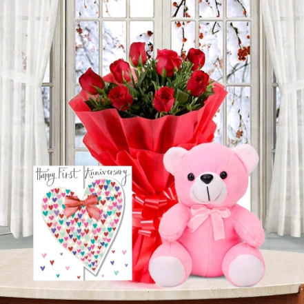 Love Teddy With Wishes