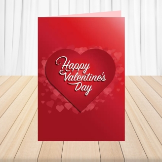 Red Valentine's Day Wishes Greeting