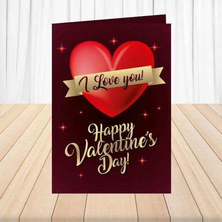 Heart Love With Valentine's Day