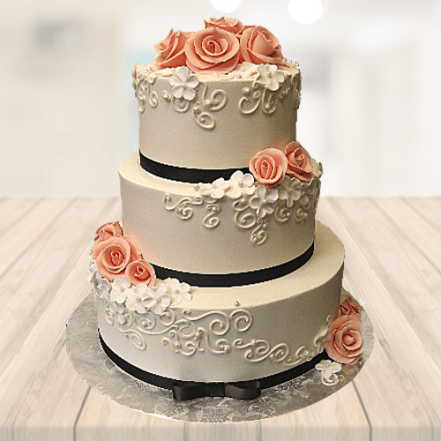 Exotic Vanilla 3 Tier Cake