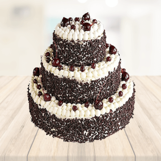 Exotic Black Forest 3 Tier Cake