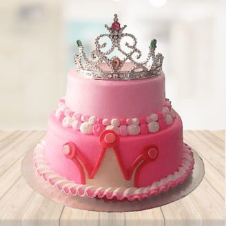 Princess Fondant 2 Tier Cake