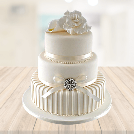 Premium Vanilla 3 Tier Cake