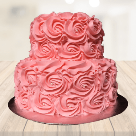 Bella Rose 2 Tier Cake