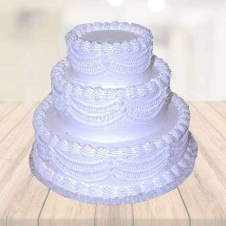 Pure Vanilla 3 Tier Cake