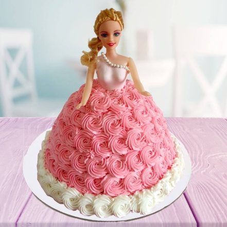 Lovely Princess Barbie Doll Cake