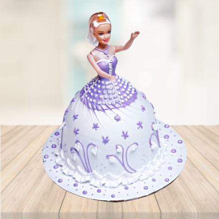Premium Cute Princess Barbie Doll Cake