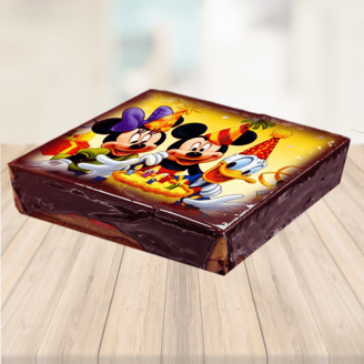 Mickey and Minnie Mouse Photo Cake