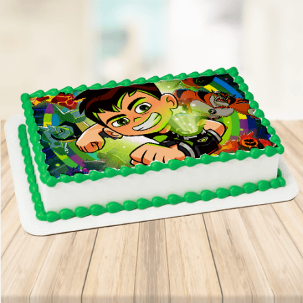 Ben10 Vanilla Photo Cake